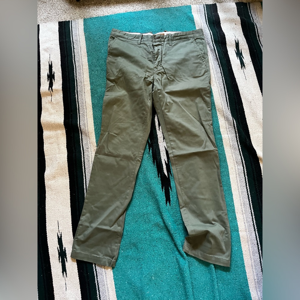 Classic Olive Chinos for Men